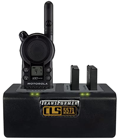 Transformer Charging Station for Motorola CLS Series: 1 Radio & 2 Batteries. Power Supply Included