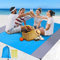 lineno Coperta da Spiaggia Impermeabile, Anti Sabbia Tappetino da Spiaggia 230x200cm Portatile Giardino Coperte da Picnic con 4 Picchetti Fixed per Spiaggia Campeggio Pic-nic Attività All'aperto