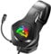 Gaming Headset for PS4, PS5 Xbox One, PC, Mac, Laptop, Headset with Microphone, RGB LED Light, Bass Surround, Soft Earmuffs (Black)