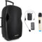 Pronomic Move 15 Partybox - Mobile PA-Anlage Bluetooth Lautsprecher TWS - Musikbox mit leistungsstarkem Akku - Leistung 30W (RMS) - Set inkl. Aktivbox, Funkmikrofon, Headset und Fernbedienung