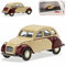Citroen 2CV Beige mit Rot Ente 1949-1990 H0 1/87 Schuco Modell Auto mit individiuellem Wunschkennzeichen