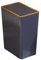 MagiDeal Poubelle de cuisine avec couvercle de Type presse, poubelle étroite, organisateur de corbeille à papier, poubelle de salle de bain avec couvercles, 15L Bleu