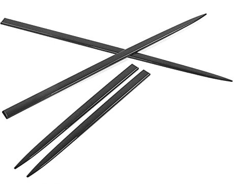 4PCS Waterproof Bright Black Universal Door Protector Auto Modification Body Side Trim