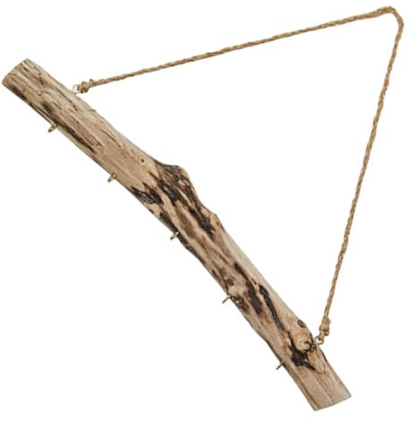 LIFKOME Wandaufhänger Aus Holz Schmuckhalter Wandmontage Wandschmuck Organizer Für Ohrringe Halsketten Schlüssel Mit Dekorativem Vintage-holz Zweig