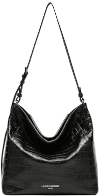 Liebeskind Berlin CHUDY NEW CROCO Hobo M, black M