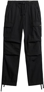Superdry Damen para Cargohose mit niedriger Leibhöhe Schwarz 30/30