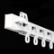 Gardinenschiene PVC-Vorhang Single Tracks, Weiße Decke Wandmontage Schiebeschienen Für Privatsphäre Raumteiler Drapieren, Innen Außen Fenster Gardinen Geländer System (Color : Wall Mount, Size : 3.8