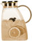 Amber 1500 ml carafe eau carafe en verre carafe d'eau pichet eau pichet en verre carafe eau verre carafe verre carafes cruche a eau carafe en verre avec couvercle Peut être chauffé et réfrigéré