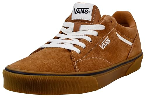 Vans Mens's Seldan Sneaker, Suede Gum Brown, 6 UK