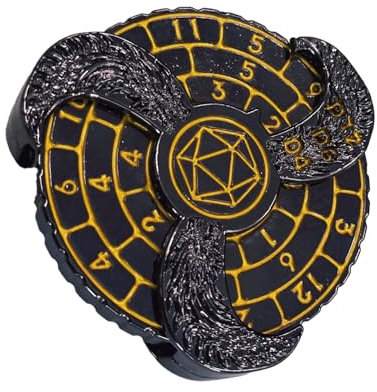 Roulette Würfelspinner, Dungeons und Drachen Würfel Spinner, Rotierende Dungeon-Würfel, Roulette Dice Spinner mit Würfelbox, Dungeons and Drag'ons Tabletop Games RPG, D4, D6, D8, D10, D12, D20