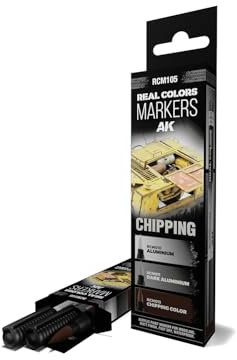 AK Interactive AK REAL COLORS MARKER SET RCM105 CHIPPING (3pcs)