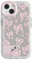 NITITOP Compatible with iPhone 14 Case Cute Mirror Bow Love Heart Pattern for Women Girls Ribbon Design Shockproof Silver Protective Phone Cover - Light Pink Bow