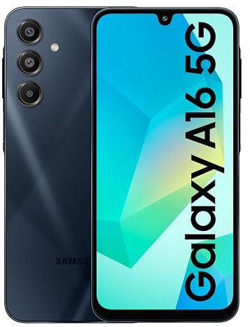 Samsung Galaxy A16 5G | 8GB RAM 128GB Storage | 6.7 Super AMOLED 90Hz Display | 50MP Triple Camera | 5000mAh Battery | Android 14 | Dual SIM | Fast Charging (Black)