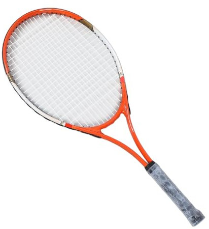 Generic Tennisschläger, 27 Zoll, Aluminiumlegierung, Nylon, Freizeit-Tennisschläger für Anfänger und Fortgeschrittene (Rot)