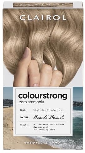 Clairol Colour Strong Permanent Hair Dye - 9.1 Light Ash Blonde