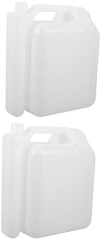 Toddmomy 2 Pièces bidon d'huile Entonnoir Pompe de Transfert de Carburant Distributeur bidon d'essence Ratio Essence-Huile Bouteille de pétrole Bouteille de mélange d'huile Abdos Blanche