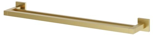 Wholesale Domestic Colore Vector Brushed Brass 600mm Wall Mounted Double Towel Rail