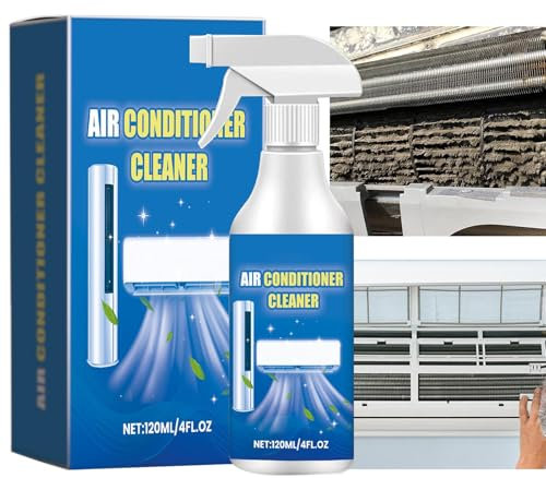 Nettoyant Pour Climatisation, Mousse Nettoyante Pour Climatiseur | Nettoyant Pour Bobine Pour Unité AC - Nettoyant Moussant Pour Climatiseur 120 Ml, Nettoyant Pour Bobine Pour Unité AC