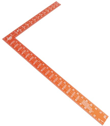 Klein Tools 935FSQ Framing Square, 24-Inch x 16-Inch, L Shape Carpenter Square Tool for Woodworking with Laser Etched Rafter Tables and Octagon Scales