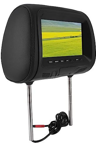 7in Pheadrest MP5 Player con Supporto, Telecomando Multifunzionale, Monitor Display Posteriore 1024 X 600 Risoluzione per il Viaggio di Famiglia Entertainment, Supporto USB