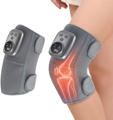 Moorstdel Beheizte Kniebandage mit Massage, Beheizte Kniebandage mit Massage, Knie-Heizkissen, Geeignet für Kniegelenksermüdung, Arthritis, Beinmuskelkrämpfe, (einzeln)