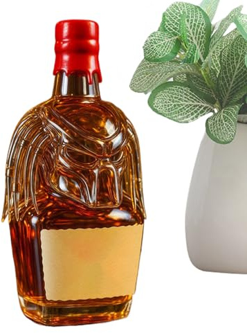 Botella De Whisky - Decantador De 300ml,Tapa Hermética Recipiente Vacío Para Bebidas Vino Reuniones Exposición Comercial