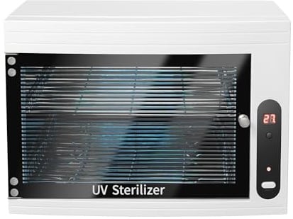 UV Sterilisator Desinfektionsschrank, Ultraviolett Sterilisationsbox mit Timer, FüR Babyflaschen Toysntattoo Tools Salon Maniküre Werkzeuge Pinzetten und Handtücher