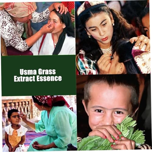 6 pièces liquide de croissance de cheveux jus d'herbe d'usma, liquide nourrissant croissance cils, essence 'extrait 'herbe 'usma pour le jus sourcil cils cheveux
