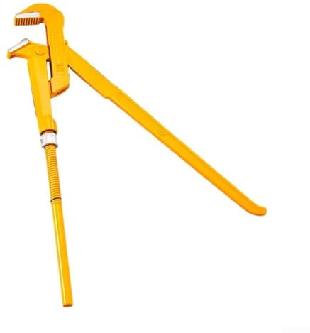Rohrzange, 90 Grad verstellbar, robustes Sanitärwerkzeug, große Öffnung, industrielle Qualität, Wasserrohrzange (410 mm)