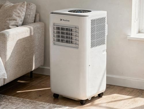 Mobile Klimaanlage 7000 BTU mit Luftentfeuchter und Thermostat Cooly 7000N Purline