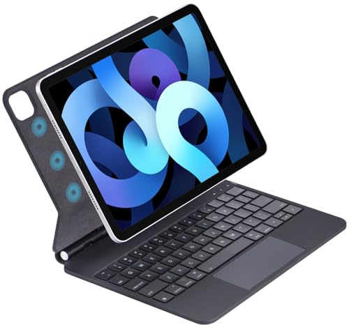 SCIMIN Magic Keyboard Case per iPad Air 4 | iPad Air 5 | iPad Air 11 pollici (M2/M3/M4), tastiera wireless Bluetooth Trackpad tastiera custodia con supporto magnetico
