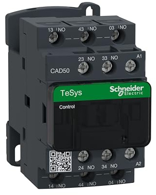 Schneider CAD50E7 TeSys AC Coil D Control Relay, 48 V, White