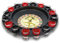HC-Handel 910324 Trinkspiel Roulette Kunststoff/Glas 16 Gläser schwarz/rot