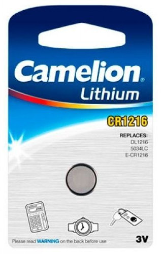 Lithium Knopfzelle Camelion CR1216 1er Blister 3,0V Lithium