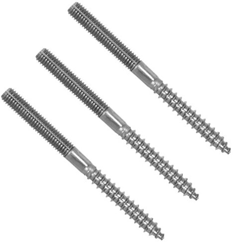 3 Stück M5x80 Edelstahl Stockschraube Rechtsgewinde Stockschrauben Schraubstifte Gewinde Schraube Stift