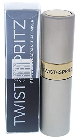 Twist & Spritz Fragrance Atomizer Silver 8 Ml