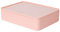 HAN Schubladenbox Allison SMART-ORGANIZER Utensilienbox mit Innenschale und Deckel/ Serviertablett, stapelbar, Büro, Schreibtisch, Badezimmer, Küche, möbelschonende Gummifüße, 1110-86, flamingo rose