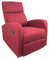 Totò Piccinni Poltrona Relax Reclinabile con Poggiapiedi Imbottita Confortevole (Manuale, Tessuto Bordeaux)