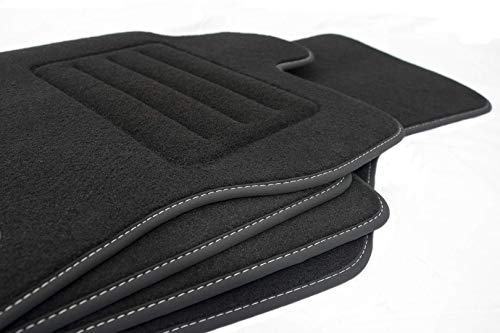 Velour Fußmatten Satz für Mercedes-Benz E-Klasse W212 (2009-2016) - Premium Qualität - 4-teilig - Passgenau