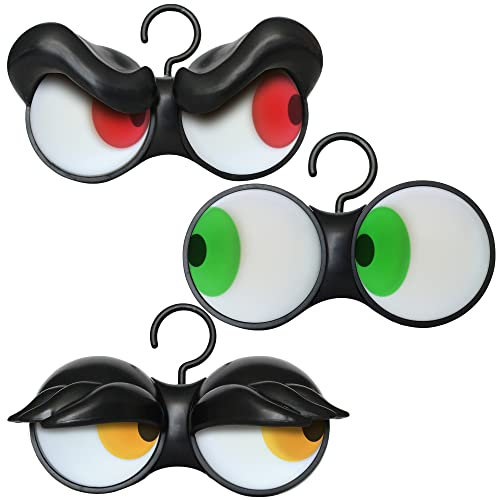 Joiedomi 3 Stück Halloween animierte blinkende Augen Lichter (Dunkelaktiviert)