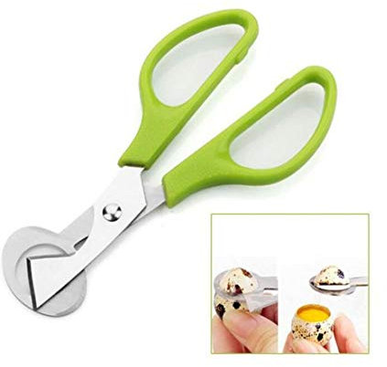 KUANDARMX Ensemble coquetier et toqueur à œufs toqueur Coupe-œufs Serré Acier Inoxydable Cuisine Outil cuillères et coquetiers Inclus craquer et séparer Coquille d'œuf pour Cook, Chef, Green