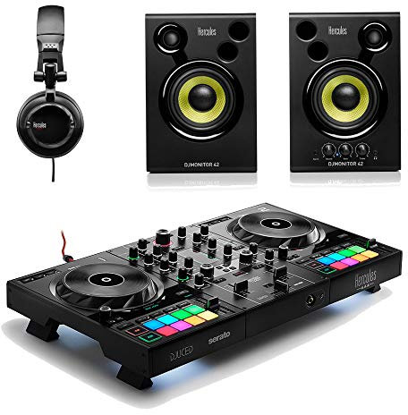 Hercules Inpulse 500 - Controller DJ Serato Tidal Streaming Bundle con altoparlante monitor