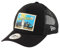 New Era New York Truckerkappe mit Patch Postkarte Cap schwarz verstellbar Basecap - One-Size