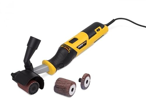 Powerplus Walzenschleifmaschine POWX04950 Winkelschleifer mit 310W Leistung - Variable Geschwindigkeit - inkl. Zubehör wie Schleifpapier und Aufbewahrungskoffer