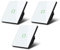 Maclean MCE713W - Juego de 3 interruptores de pared y escaleras con cambio de color (1 compartimento cuadrado, color blanco)
