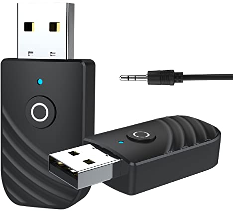 USB Bluetooth Adapter pc Bluetooth dongle Bluetooth Transmitter Bluetooth Stick Bluetooth empfänger,BT5.0 aux Bluetooth Adapter Bluetooth Sender mit 3.5mm für TV Kopfhörer Stereoanlage Auto