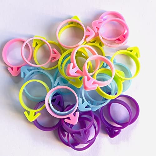 40 Pcs Pastry Bag Ties, Silicone Icing Bag Ties, Reusable Piping Bag Ties Decoration Bag Cake and Pastry Supplies Clips, Includes 5 Color. Suitable for Cupcakes Cookies and Pastry Seal