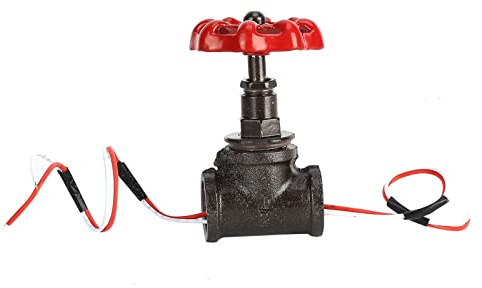 G1/2 Absperrventil Lichtschalter Tischrohrlampe Schalter Retro Steampunk Stil für Wasserpfeife Vintage Lampe Hauskorridore