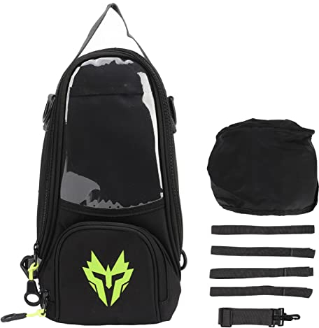 Kraftstofftanktasche, Magnetischer Motorrad-Tankrucksack aus Oxford-Gewebe, Hochfestes 4,5-l-Navigationspaket mit Großer Kapazität für Motorräder (Fluoreszierendes Gelb)
