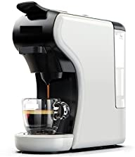 DieffematicKF Cafetera Cafetera de cápsulas múltiples 4 en 1 completamente automática con máquina de espuma de leche fría y caliente juego de bandejas de plástico Frother